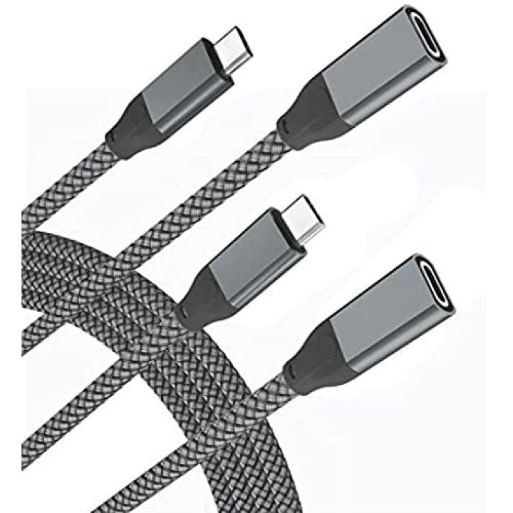【楽天市場】USB C 延長ケーブル 2M、USB-C 3.1 Gen2 10Gbps タイプ Cメスから USBC  オス変換延長コード、Nintendo Switch、MacBook Pro、Mac Air、Microsoft Surface  Go、向けのThunderbolt 3 