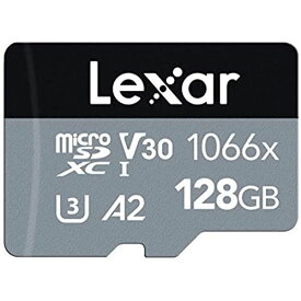 LexarR Professional 1066x microSDHC?/microSDXC? UHS-I cards SILVER Series 128GB MS1066128G-BNANG 海外パッケージ版