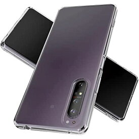 Youriad Xperia 1 2 ケース カバー | 透明 クリア ソフト | 特徴 軽量 インチ 薄型 ストラップ 滑り止め ワイヤレス充電対応 落下防止 TPU (Xperia 1 2)