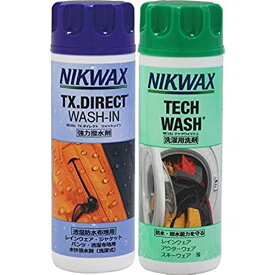 NIKWAX(ニクワックス) NIKWAX ウェア用洗剤 テックウォッシュ EBE181 & TX ダイレクトウォッシュイン EBE251 セット