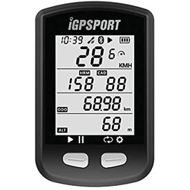 iGPSPORT iGS10ワイヤレスGPSサイクリング自転車コンピュータ、ANT +センサーを接続 - ブラック