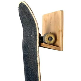 新しいタイトル：COR Surf木製竹スケートボードラック、取り付けが簡単なスケートボードウォールマウント、環境に優しいスケートボードスタンド