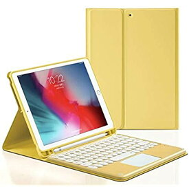 iPad Air3 10.5インチ iPadPro10.5 キーボード ケース タッチパッド搭載 可愛い 丸型キー iPad Air 3 Pro 10.5 インチ アイパッド エア3 プロ10.5キーボード付き カバー ... iPadAir3/iPadPro10.5 黄色