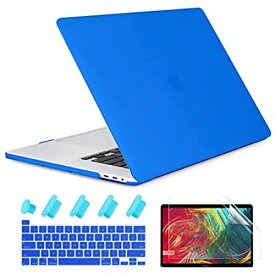 TwoL 2016-2020 MacBook Pro 13 ケース (A2238 M1/A2289/A2251/A2159/A1989/A1706), 薄型 軽量 耐衝撃 ブルー
