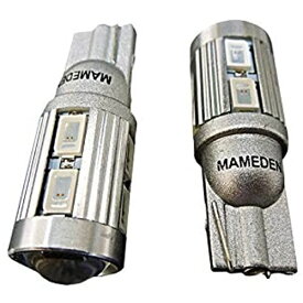 まめ電(MAMEDEN) T10 LED 5630SMD 10連 ポジション (3:レッド)