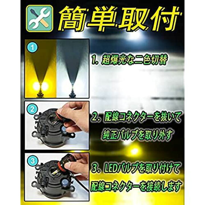 楽天市場】【令和最強 爆光 】Feison PSX24W led 2色切り替え カラーチェンジ バルブ フォグランプ専用 2個1セット ホワイト イエロー 12V車用 : スマホケースのMOAセレクト 楽天市場】【令和最強 爆光 】Feison PSX24W led 2色切り替え カラーチェンジ バルブ フォグランプ専用 2個1セット ホワイト イエロー 12V車用 : スマホケースのMOAセレクト