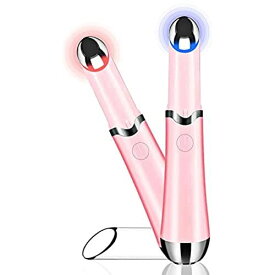 目元美顔器 目元ケア 美顔器 温熱 1台4役 USB充電式 女性 プレゼント 母の日 日本語説明書付き（ピンク）