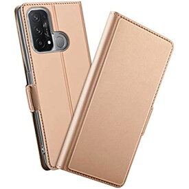 OPPO Reno5 A ケース 手帳型 カバー れフリップ PU革 【Shron】 横置き スタンド機能 マグネット式 横開き 全面保護 (ピンク)