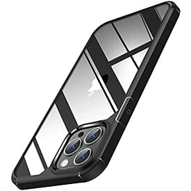TENDLIN iPhone 13 Pro 用ケース クリア 薄型 黄変防止 耐衝撃 アイフォン13 Pro 対応 6.1 インチ カバー （ブラック）