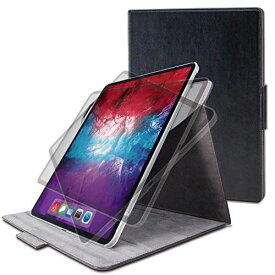 エレコム iPad Pro 12.9 (第4世代/2020年) フラップケース ソフトレザー 360度回転 ブラック TB-A20PL360BK フラップケース/ソフトレザー/360度回転(ブラック)
