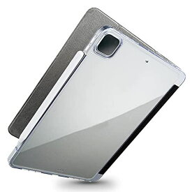 エレコム iPad Pro 11 (第3世代/2021年)(第2世代/2020年) ケース 耐衝撃性 オートスリープ/オートウェイク 対応 2アングル スタンド マグネット固定 背面クリア スリープ対応 ハイブリッドケース・ブラック