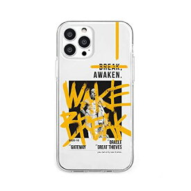 Dparks iPhone 13 ケース ソフト クリア [ 透明 ディーパークス かわいい TPU 密着痕防止 Qi ワイヤレス充電 ] AWAKEN YELLOW DS21141i13