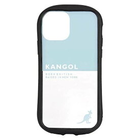グルマンディーズ KANGOL／iPhone12/12 Pro(6.1インチ)対応 ハイブリッドクリアケース ブルー KGL-25A