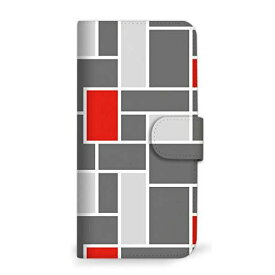 Google Pixel 3a XL SIMフリー ケース 手帳型 タイル柄 グレー (487) SC-0070-GY/Pixel3aXL_SIMフリー