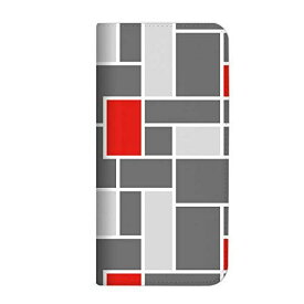Google Pixel 3a XL Softbank ケース 手帳型 ベルトなし タイル柄 グレー (487) NB-0070-GY/Pixel3aXL_Softbank