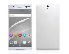 ソニー Sony Xperia C5 Ultra磨き砂面 携帯用ケース スマートフォン保護カバー「522-0080-02」 (ホワイト) …