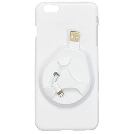 サンコー iPhone 6 Plusケース with イヤフォン&ケーブル収納 ホワイト IP6PLWH4