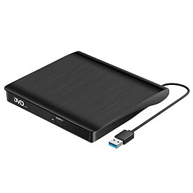 外付け DVDドライブ USB3.0 CD/DVD 読み書き ポータブル DVDプレーヤー 外付け USB3.0 USB2.0 対応 DVD/CD/VCD ドライブ ディスク DVD 8X CD 24X