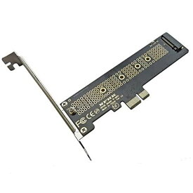 ALIKSO M.2 NGFF PCIe 22110 SSD (NVMe & AHCI) → PCIe x 1 変換アダプタ コネクタ,ホストコントローラ拡張カード,ハーフハイトロファイルブラケット付き M2 NGFF