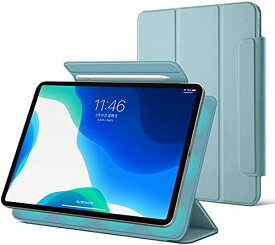 iPad Pro 11 ケース，磁気吸着三つ折りスタンド マグネティックスマートケース，2021第3世代/2020第2世代通用 iPad 11インチカバー，Apple Pencilのペアリングと充電に対応，オートスリープ