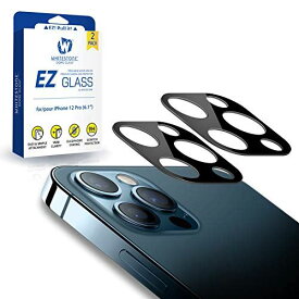 [2枚セット] [EZ Camera Protector] カメラフィルム、カメラ保護フィルム （簡単な貼り付け、衝撃防止、ラウンドエッジ加工）（iPhone12 Pro用）
