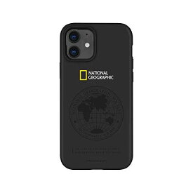 [National Geographic 公式ライセンス品] iPhone 12 mini ケース 二重構造 [ ハイブリッド 耐衝撃 Qi充電 ワイヤレス充電 アイフォン 12 ミニ カバー ] ナショナル ジオグラフィック Global Seal Double Protective Case NG19620i12 ブラック