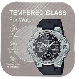 [2枚入り]カシオ腕時計G-STEEL GST-B400 GST-B400D-1AJF 用9H強化ガラスフィルム透明度 傷を防ぎ耐久性あり手入れしやすい 液晶保護フィルム 2.5Dカーブ