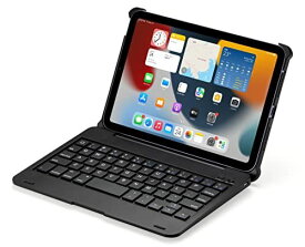 2021新型 第6世代 8.3インチ iPad mini 6キーボード ケース 一体型 アイパッドミニ6 bluetooth キーボード スリープ機能 Apple Pencil 2 充電対応 多角度調整 ビジネス iPad mini6（2021） 黒