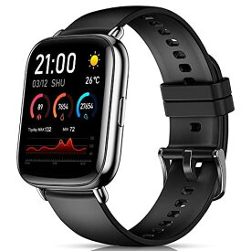 2022 スマートウォッチ 最新 Bluetooth5.2 smart watch 【1.7インチ大画面 フルタッチスクリ】腕時計 活動量計 歩数計 88種類文字盤 24種類運動モード 天気予報 GPS運動記録 ...