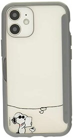 グルマンディーズ ピーナッツ SHOWCASE+ iPhone12 mini(5.4インチ)対応ケース ジョー・クール SNG-513C クリア、グレー