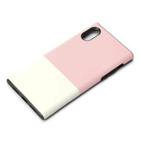 Premium Style iPhoneXS用 ハイブリッドタフケース サフィアーノ調/ピンク PG-18XHB07PK