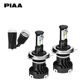 PIAA ヘッドライト/フォグランプ用LED LEH140 ヘッド&フォグバルブ6000K ワイドビーム/クーリングファン装備 Hi4000/Lo3200lm H4 車検対応 2個入 (70lm 6000K / ワイドビーム