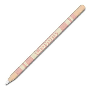 アップルペンシル2世代専用スキンシールス Apple Pencil iPad Pro Apple Pen テッカー 保護フィルム カバー ケース クレヨン柄（2枚組）C09、ブラウンA