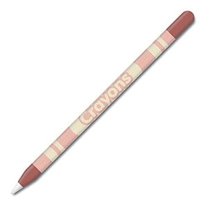 アップルペンシル2世代専用スキンシールス Apple Pencil iPad Pro Apple Pen テッカー 保護フィルム カバー ケース クレヨン柄（2枚組）C13、ブラウンE