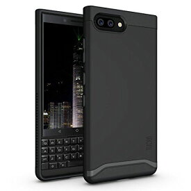 TUDIA BlackBerry KEY2 ケース、「マージ」米軍MIL規格 2層保護 耐衝撃性超薄型ハードTPU保護ケース BlackBerry KEY2 - マットブラック