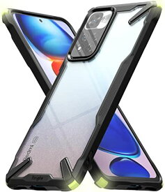 【Ringke】Xiaomi Redmi Note 11 Pro Plus ケース ストラップホール付き [米軍MIL規格取得] スマホケース 滑り止め 落下防止 カバー Qi 充電 FusionX Plus - Black