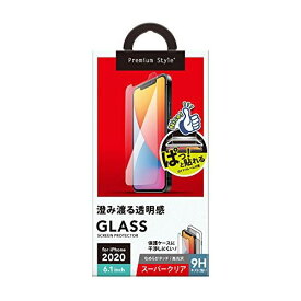 Premium Style iPhone 12/12 Pro用 治具付き 液晶保護ガラス スーパークリア PG-20GGL01CL