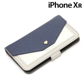 Premium Style iPhoneXR用 ダブルフリップカバー スクエア型ポケット ネイビー PG-18YFP16NV