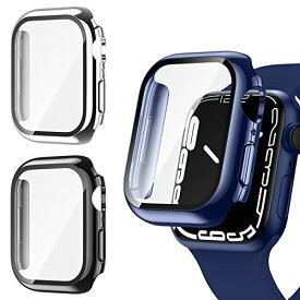 【3枚セット】Zebaco コンパチブル Apple Watch ケース 40mm Series 6/5/4/SE 3枚入り アップルウォッチカバー ガラスフィルム 耐衝撃 Apple Watch ケース 専用保護 Series6/5/4/SE　40mm ブラック/シルバー/ブルー