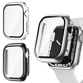 【3枚セット】Zebaco コンパチブル Apple Watch ケース 44mm Series 6/5/4/SE 3枚入り アップルウォッチカバー ガラスフィルム 耐衝撃 Apple Watch ケース 専用保護 Series6/5/4/SE　44mm ブラック/クリア/シルバー