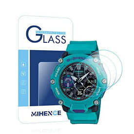 【3枚入り】 Mihence Compatible with G-SHOCK GA-2200 保護フィルム|%%%| 9H ガラス保護フィルム 対応 カシオ Gショック GA-2200 スマート腕時計 指紋防止保護膜