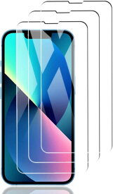 【国産ガラス使用 硬度3倍! 3点】iPhone14 ガラスフィルム iPhone13/13pro フィルム 6.1インチ 強化ガラス 3Dタッチ 液晶保護フィルム 業界最強硬度 極薄 【気泡なし 硬度 9H ... 9Hクリア
