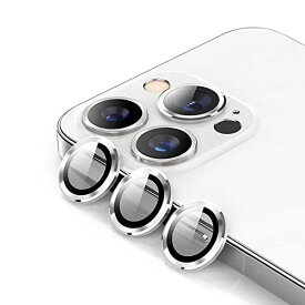 iPhone 14 Pro Max/iPhone 14 Pro カメラ レンズ保護フィルム アイフォン 14 Pro Max/iPhone 14 Pro用カメラフィルム ケースに干渉しない アルミ合金+ガラス素材 ...