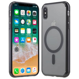 【米軍規格・Magsafe対応】Gtsoho iPhone X/XS 用 ケース 半透明 マグネット搭載 ワイヤレス充電 耐衝撃 耐久性 全面保護 黄ばみなし ストラップホール付き イフォンX/XS 用 カバー