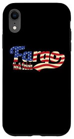 iPhone XR Fargo City ノースダコタ アメリカ国旗 スマホケース