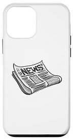 iPhone 12 mini フェイク ニュース シャツ メッセージ 新聞 キオスク レターギフト スマホケース