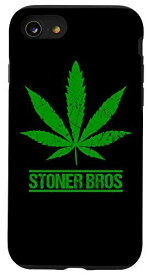 iPhone SE (2020) / 7 / 8 STONER BROS マリファナ Funny Cannabis Weed スマホケース