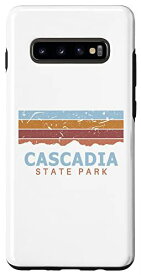 Galaxy S10+ オレゴン州カスカディア州立公園 レトロクール スマホケース