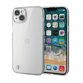 エレコム iPhone14Plus ケース カバー 極限保護 カメラ保護付き カメラレンズ周りまで保護 ハイブリッド TPU ポリカーボネート ストラップホール付き クリア PM-A22BHVCKKCR