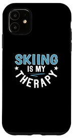 iPhone 11 スキーセラピー - クールな面白いスキースキーヤー誕生日セイリングのプン スマホケース